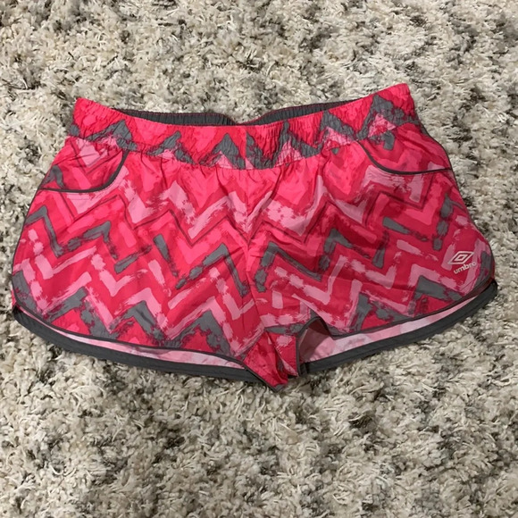 Umbro pink athletic shorts - Picture 1 of 6